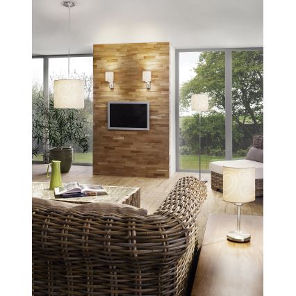 EGLO 89212 - Lampa wisząca INDO 1xE27/100W beżowy