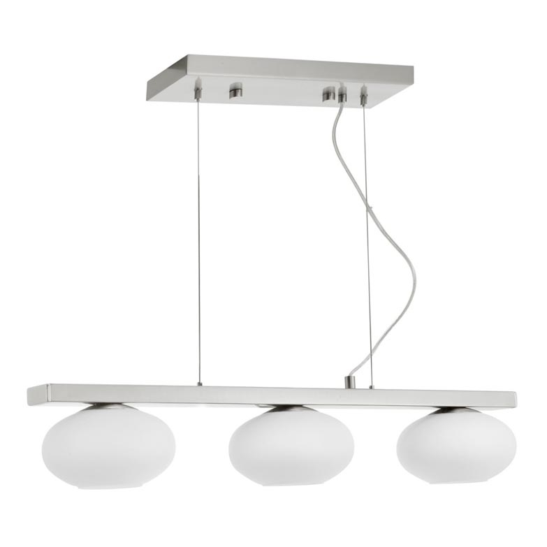 EGLO 89318 - Lampa wisząca ETOO 3xE14/40W biały/opalone szkło