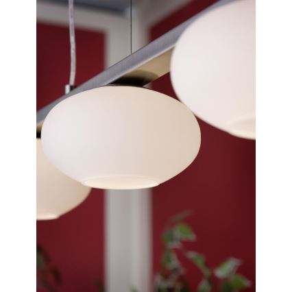 EGLO 89318 - Lustr na lanku ETOO 3xE14/40W bílé opálové sklo
