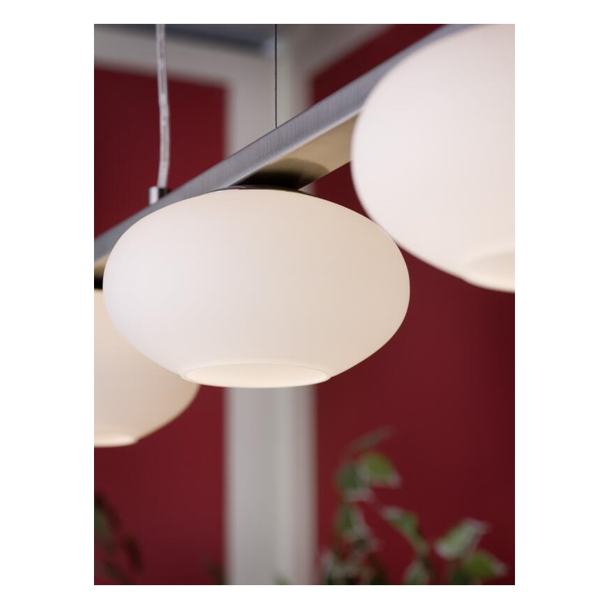 EGLO 89318 - Lustr na lanku ETOO 3xE14/40W bílé opálové sklo