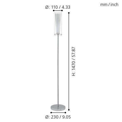 EGLO - Lampa podłogowa 1xE27/60W