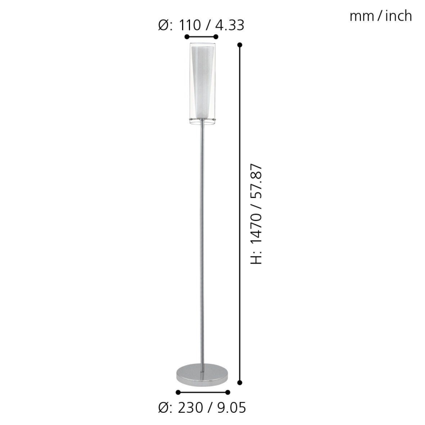 EGLO - Lampa podłogowa 1xE27/60W