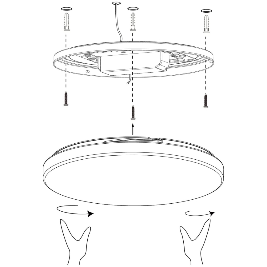 Eglo - LED Ściemniany plafon LED/19,2W/230V 2700-6500K ZigBee