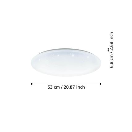 Eglo - LED Ściemniany plafona LED/44,8W/230V 2700-6500K ZigBee