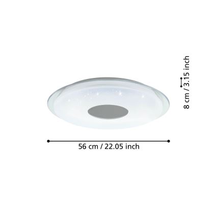 Eglo - LED Ściemniany plaffon LED/44,8W/230V 2700-6500K ZigBee