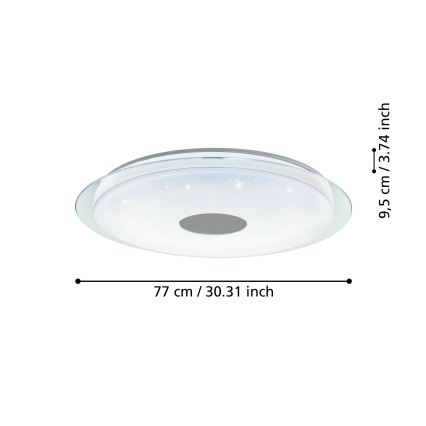 Eglo - LED Ściemniany plafon LED/38,1W/230V 2700-6500K ZigBee