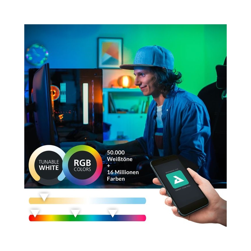 Eglo - LED RGBW Ściemniane oświetlenie lustra łazienkowego 15,6W/230V IP44 ZigBee