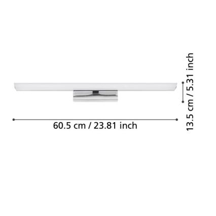 Eglo - LED RGBW Ściemniane oświetlenie lustra łazienkowego 15,6W/230V IP44 ZigBee