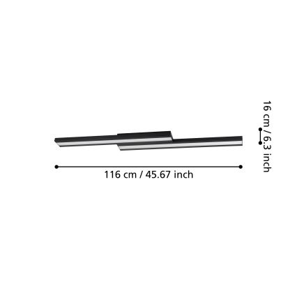 Eglo - LED RGBW Regulowane natynkowe oświetlenie sufitowe LED/20,4W/230V ZigBee