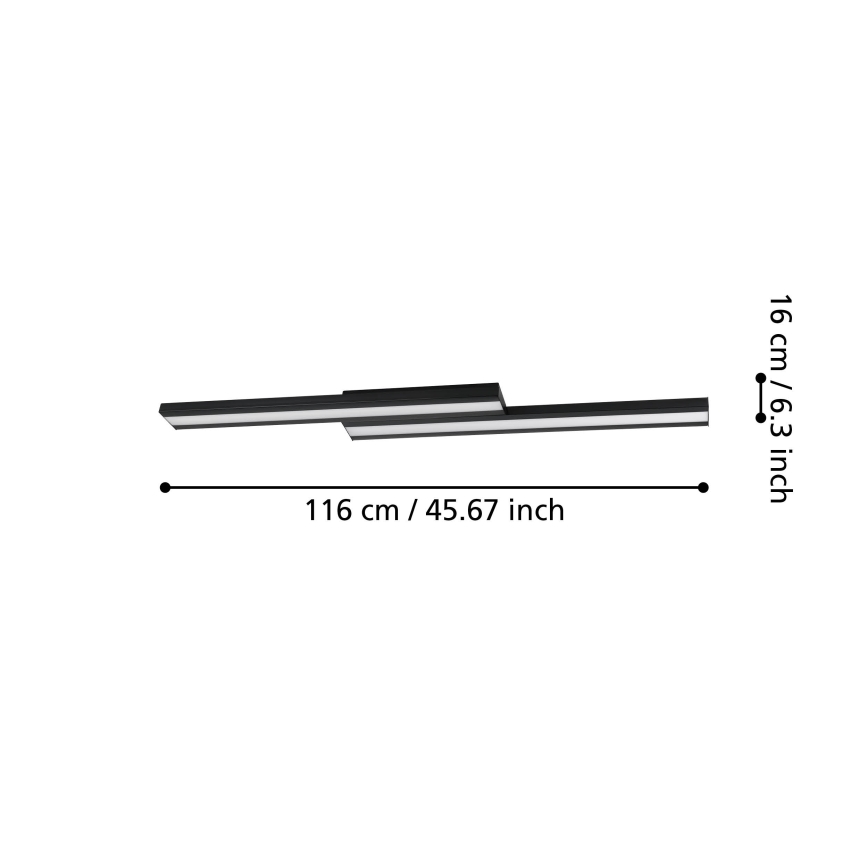 Eglo - LED RGBW Regulowane natynkowe oświetlenie sufitowe LED/20,4W/230V ZigBee