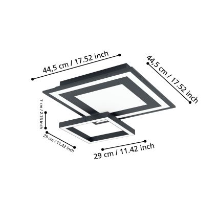Eglo - LED RGBW Regulowane natynkowe oświetlenie sufitowe LED/21,6W/230V ZigBee