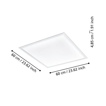 Eglo - LED Ściemniany plafon LED/33W/230V biały ZigBee