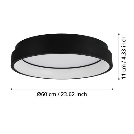 Eglo - LED RGBW Ściemniany plafon LED/26W/230V ZigBee