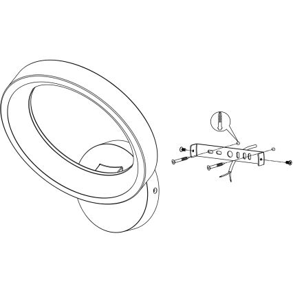 Eglo - LED RGBW Ściemniany kinkiet LED/16W/230V ZigBee