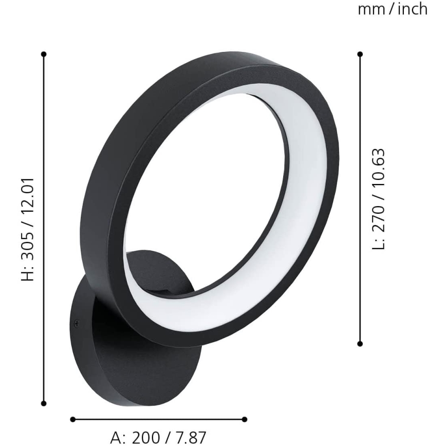 Eglo - LED RGBW Ściemniany kinkiet LED/16W/230V ZigBee