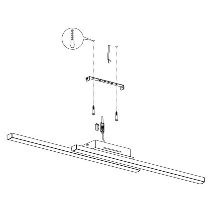 Eglo - LED RGBW Ściemniany plafon LED/32W/230V czarny ZigBee