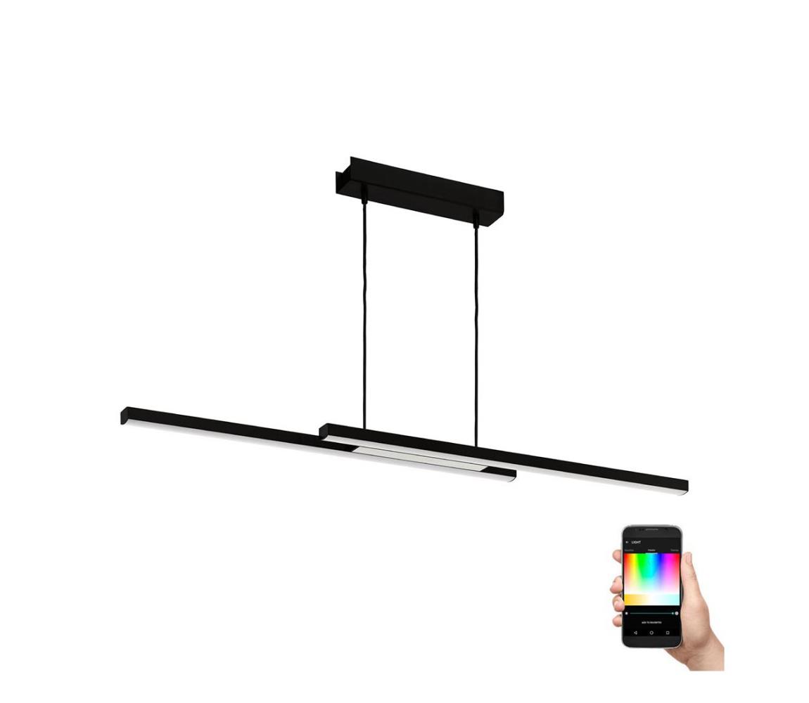 Eglo 900081 - LED RGBW Ściemniany żyrandol na lince FRAIOLI-ZLED/32W/230V czarny