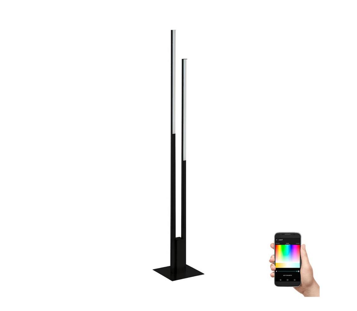 Eglo 900082 - LED RGBW Ściemniana lampa stojąca FRAIOLI-Z2xLED/16W/230V czarna
