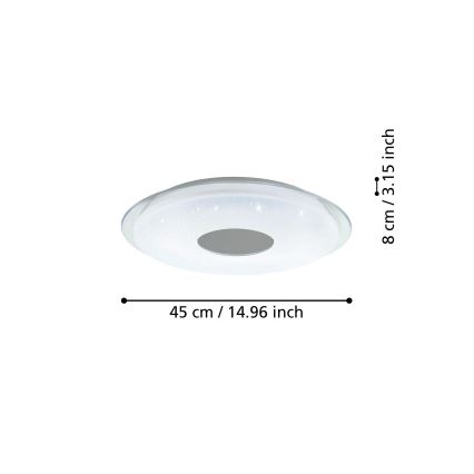 Eglo - LED Ściemniany plafon LED/19,2W/230V ZigBee