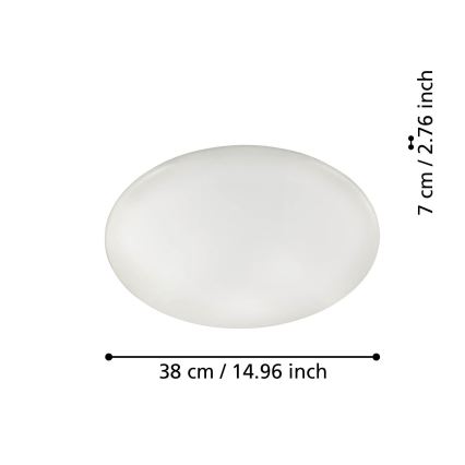 Eglo - LED Ściemniany plafon LED/19,2W/230V ZigBee