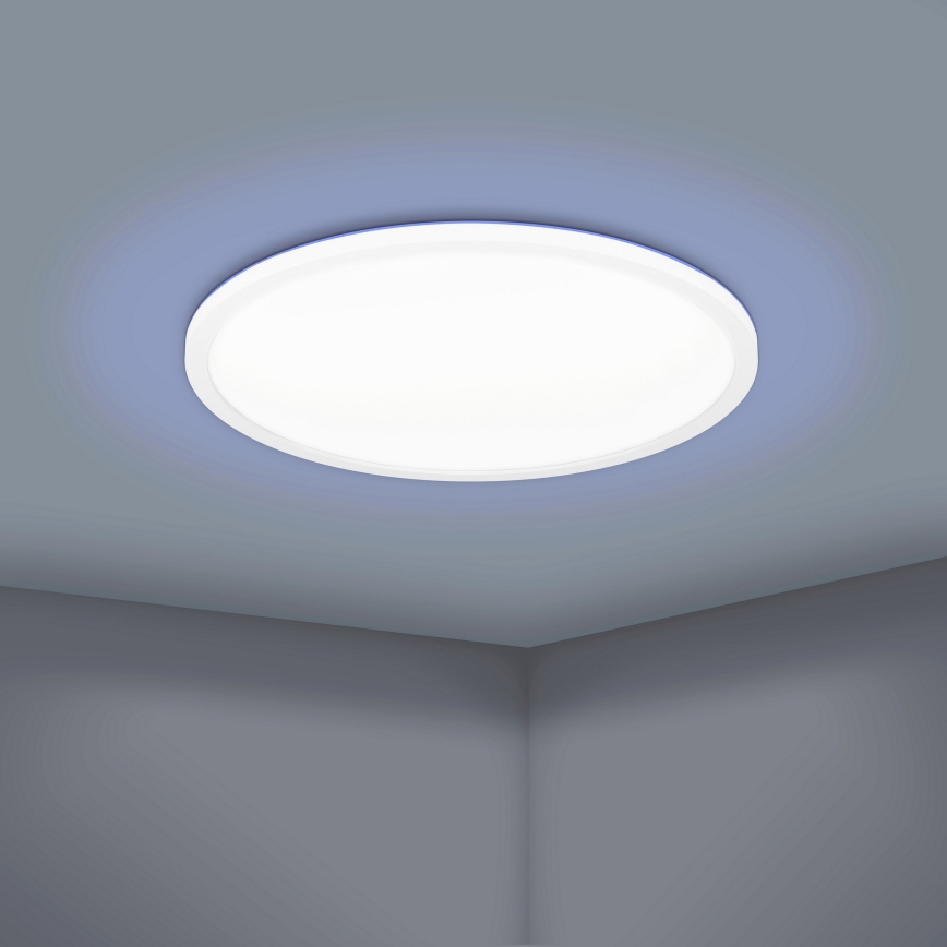 Eglo 900086 - LED RGBW Ściemnialny plafon ROVITO-Z LED/14,6W/230V 2700-6500K śr. 29,5 cm biały