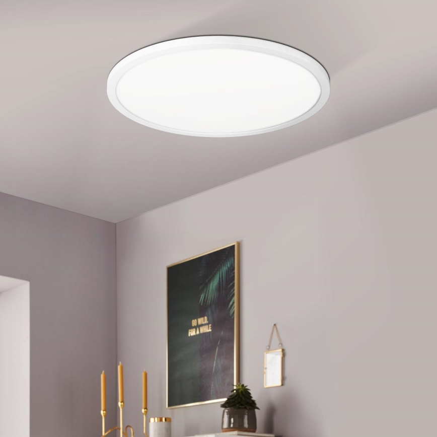 Eglo 900086 - LED RGBW Ściemnialny plafon ROVITO-Z LED/14,6W/230V 2700-6500K śr. 29,5 cm biały