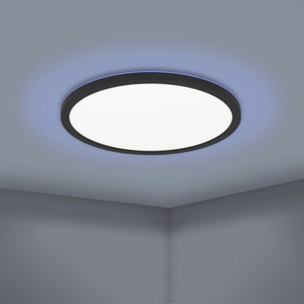 Eglo - LED RGBW Ściemniany plafon LED/14,6W/230V czarny ZigBee