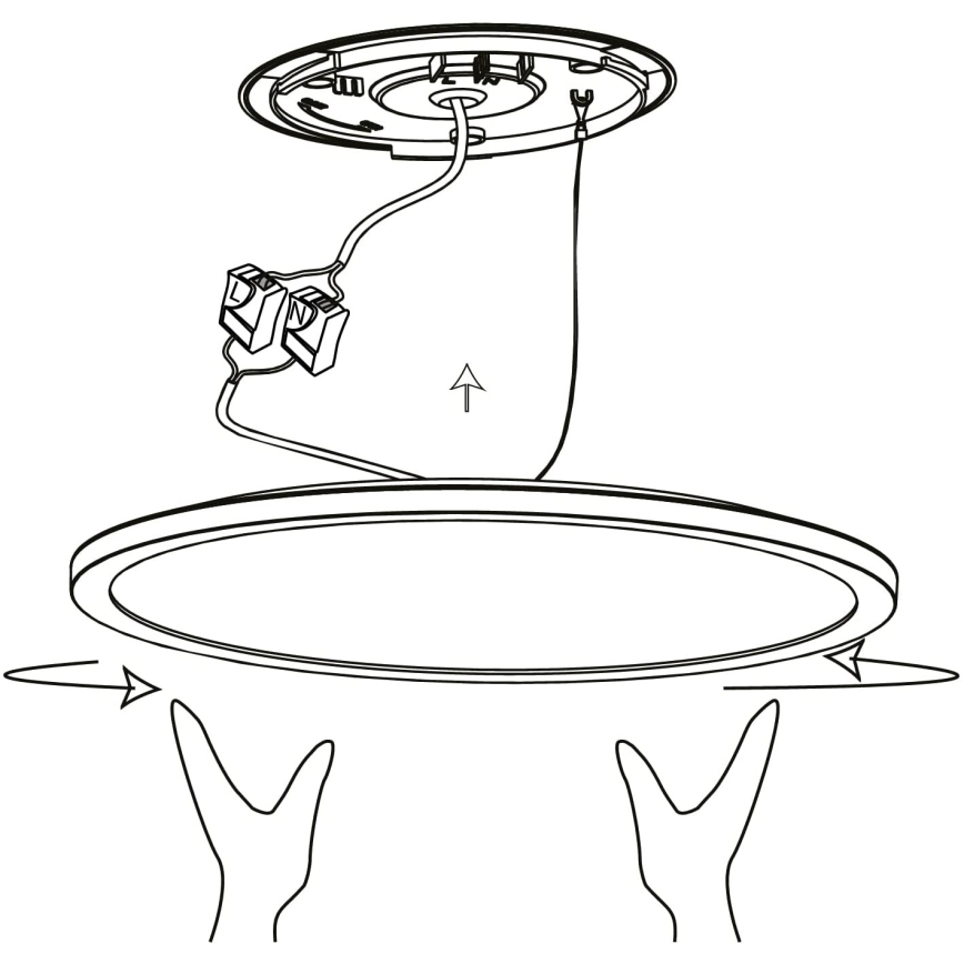 Eglo - LED RGBW Regulowane natynkowe oświetlenie sufitowe LED/14,6W/230V czarne ZigBee
