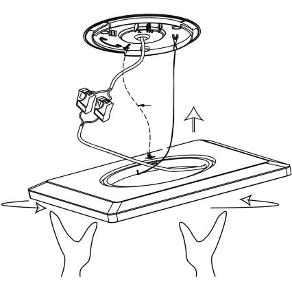Eglo 900093 - LEDRGBW ściemnialna oprawa sufitowa ROVITO-ZLED/14,6W/230V czarna