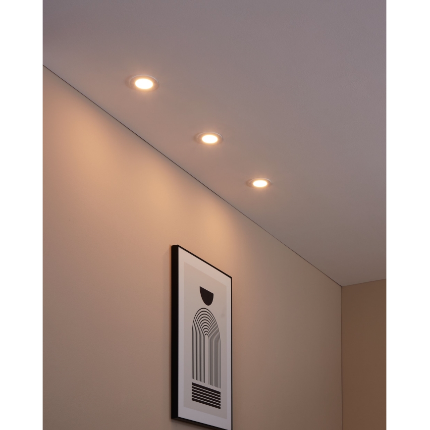 Eglo - ZESTAW 3xLED Ściemnialna oprawa wpuszczana FUEVA-Z  LED/2,8W/230V IP44