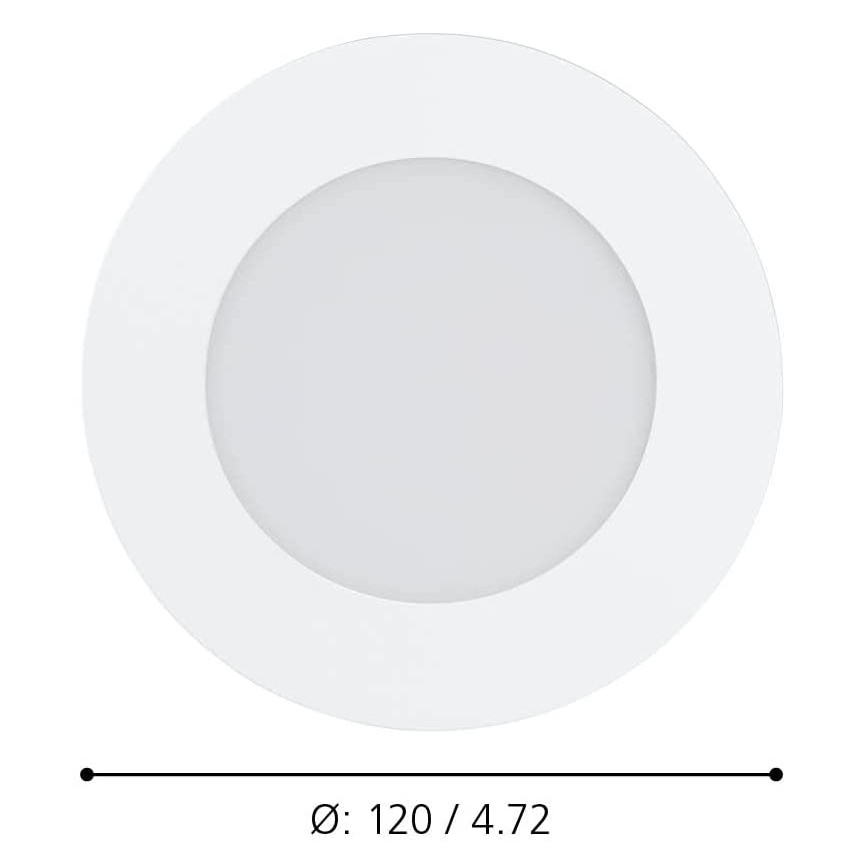 Eglo 900101 - LED Ściemniana wpuszczana lampa łazienkowa FUEVA-Z  LED/5,4W/230V IP44 ZigBee