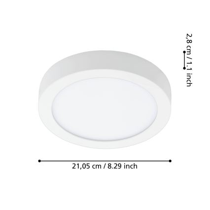 Eglo - LED Ściemniany plafon łazienkowy LED/16,5W/230V 2700-6500K IP44 ZigBee