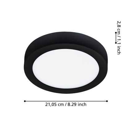 Eglo - LED Ściemnialna oprawa łazienkowa LED/16,5W/230V IP44 ZigBee śr. 21 cm