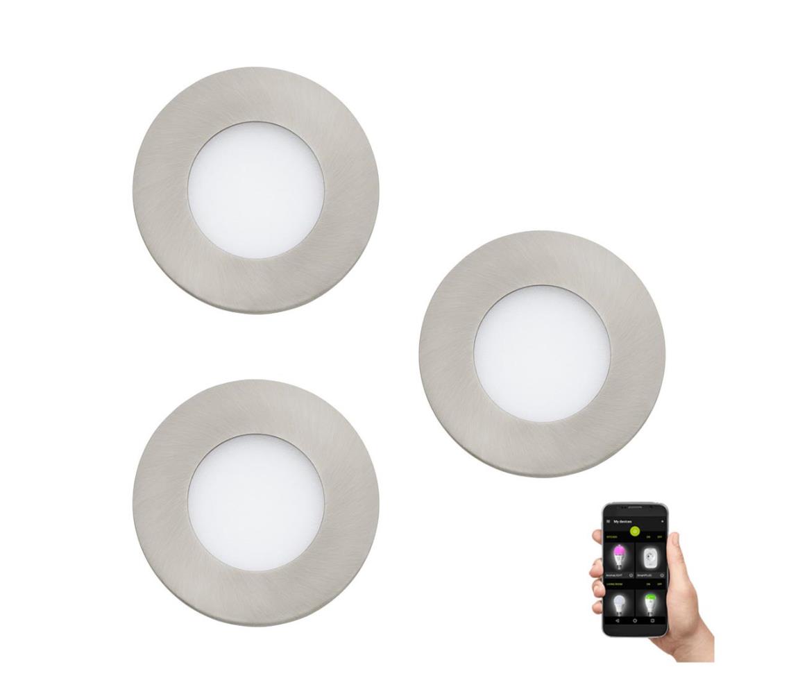 Eglo 900111-SET 3x LED Ściemniana lampa łazienkowa FUEVA-Z  LED/2,8W/230V IP44