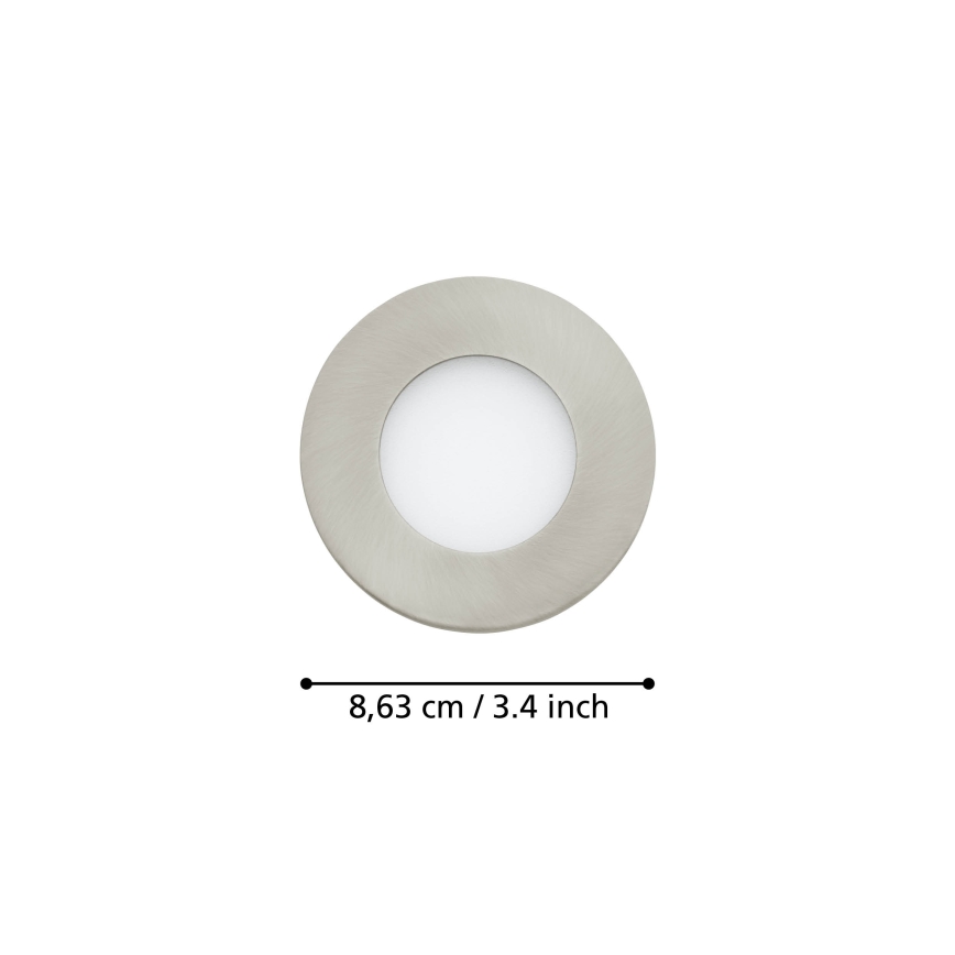 Eglo - Zestaw 3x ściemnialnych opraw łazienkowych LED FUEVA-Z 2,8 W/230 V IP44, śr. 8,5 cm
