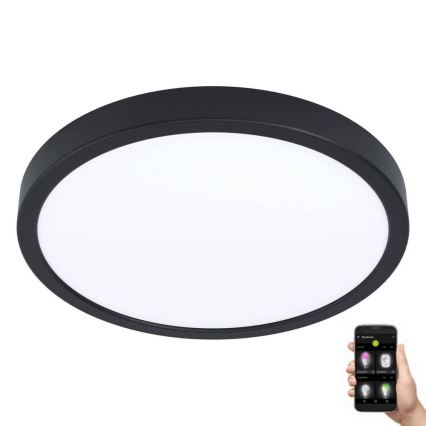 Eglo - LED Ściemnialne oświetlenie łazienkowe LED/19,5W/230V 2700-6500K IP44 black