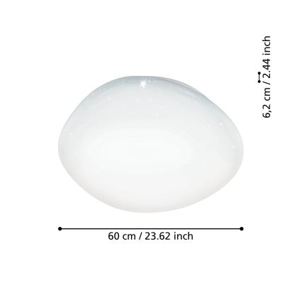 Eglo - LED RGBW ściemnialny plafon LED/33W/230V ZigBee
