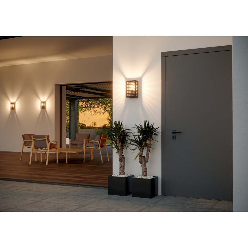 Eglo - Zewnętrzna lampa ścienna 1xE27/60W/230V IP44