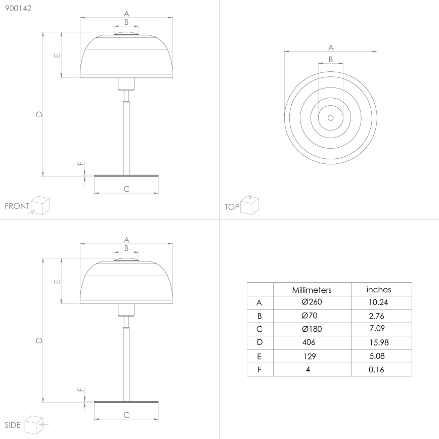 Eglo - Lampa stołowa 1xE27/40W/230V czarne/biały