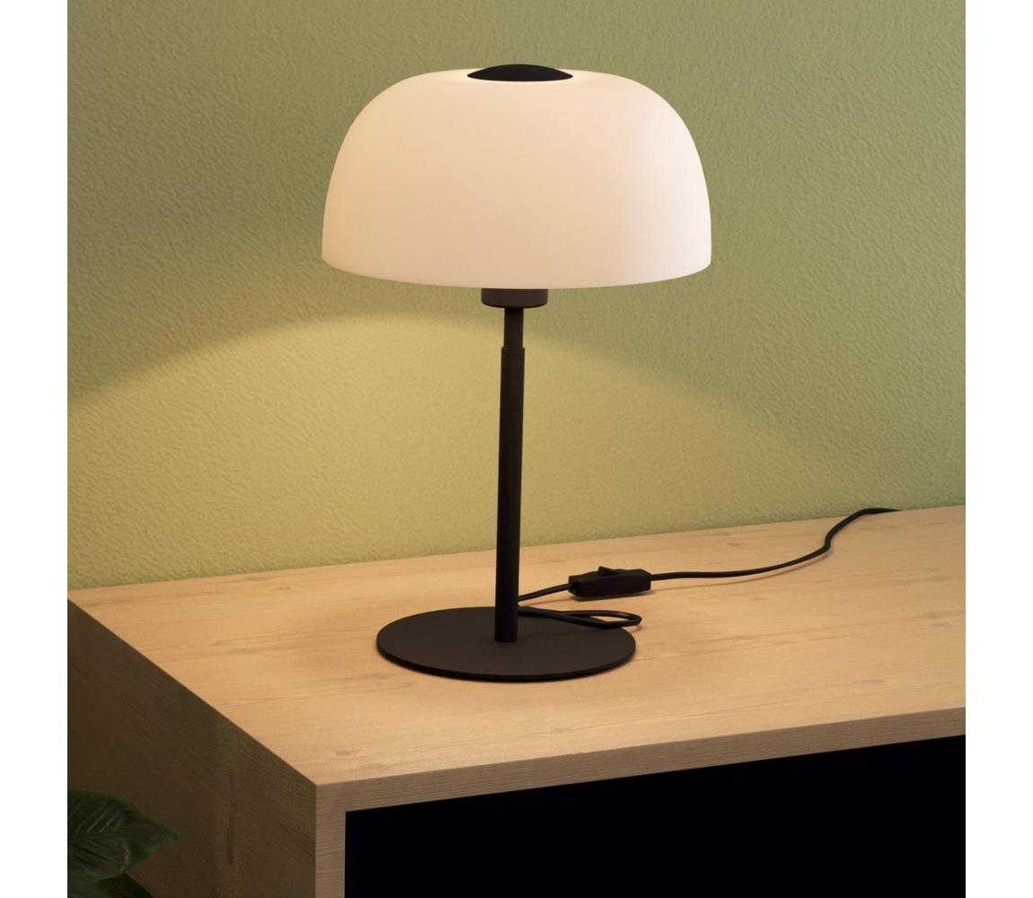 Eglo 900142 - Lampa stołowa SOLO 1xE27/40W/230V czarne/biały