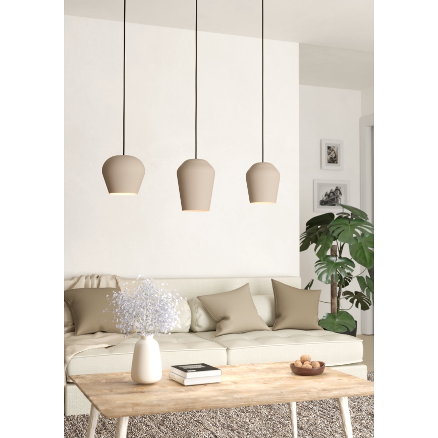 Eglo - Lampa wisząca na linkach 3xE27/40W/230V