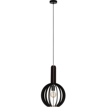 Eglo - Lampa wisząca na linkę 1xE27/40W/230V śr. 31 cm czarna
