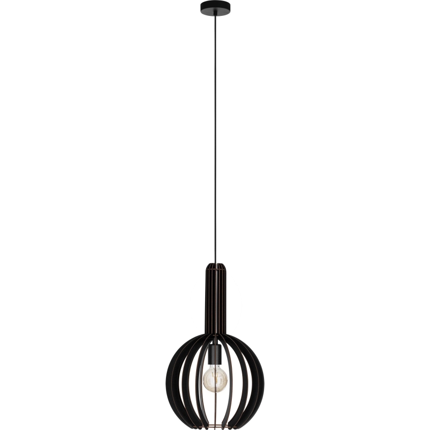 Eglo - Żyrandol na lince 1xE27/40W/230V śr. 31 cm czarny