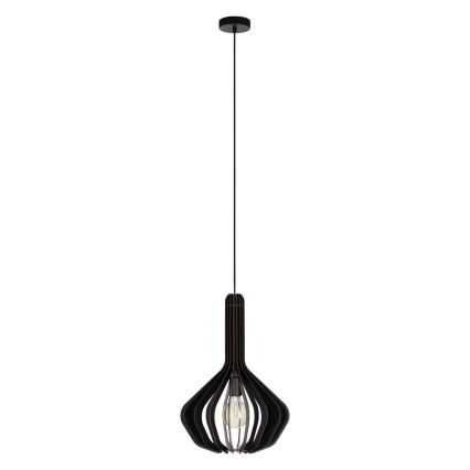 Eglo - Lampa wisząca na linkę 1xE27/40W/230V śr. 38 cm czarna