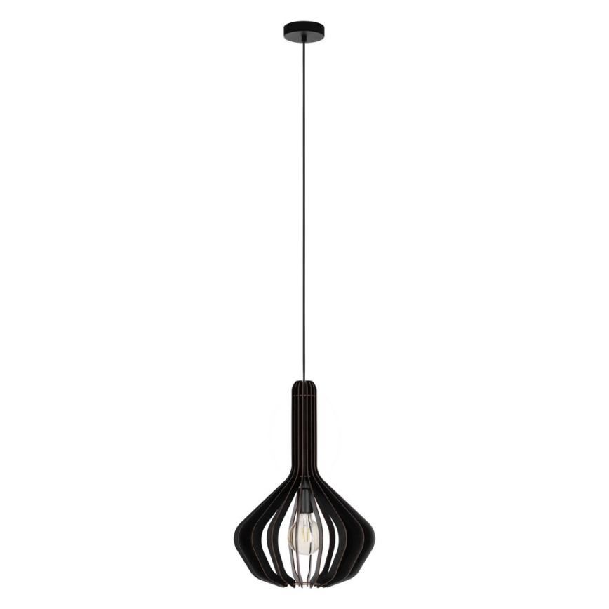 Eglo - Żyrandol na lince 1xE27/40W/230V śr. 38 cm czarny