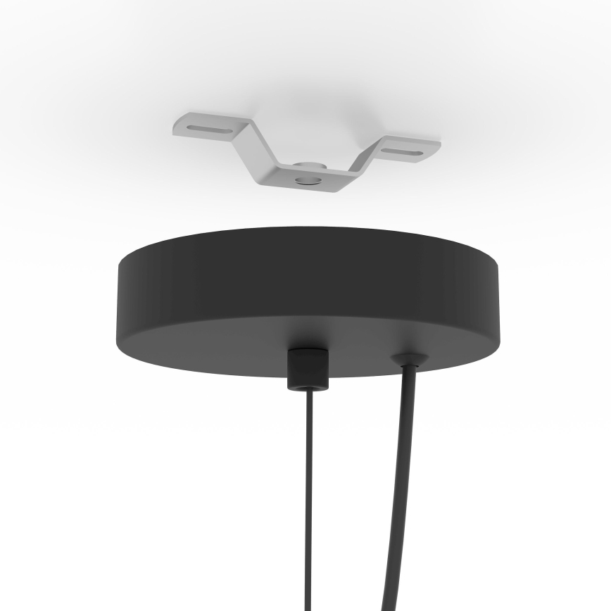 Eglo - Lampa wisząca na linkę 1xE27/40W/230V czarna