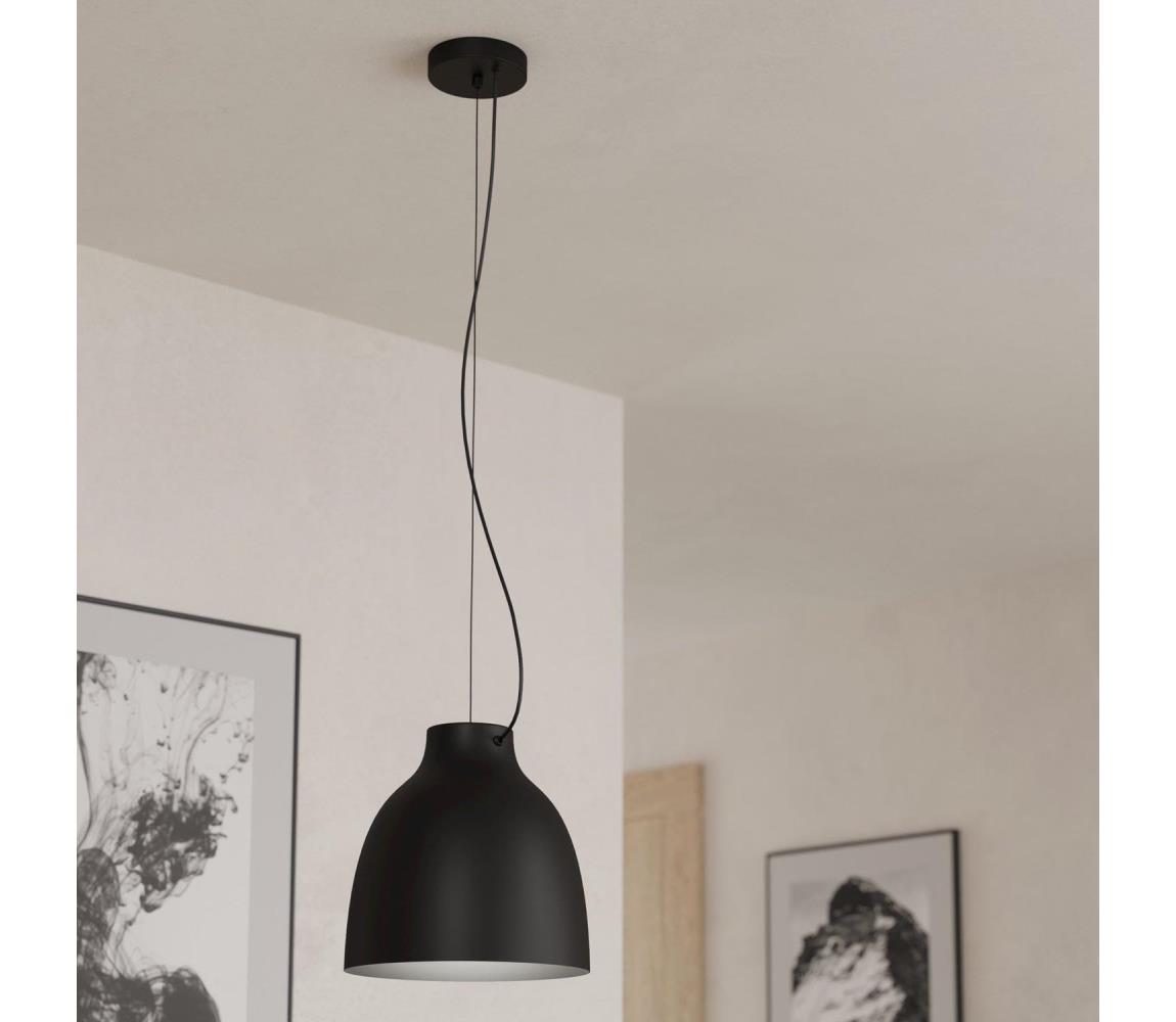 Eglo 900158 - Żyrandol na lince CAMASCA 1xE27/40W/230V czarny