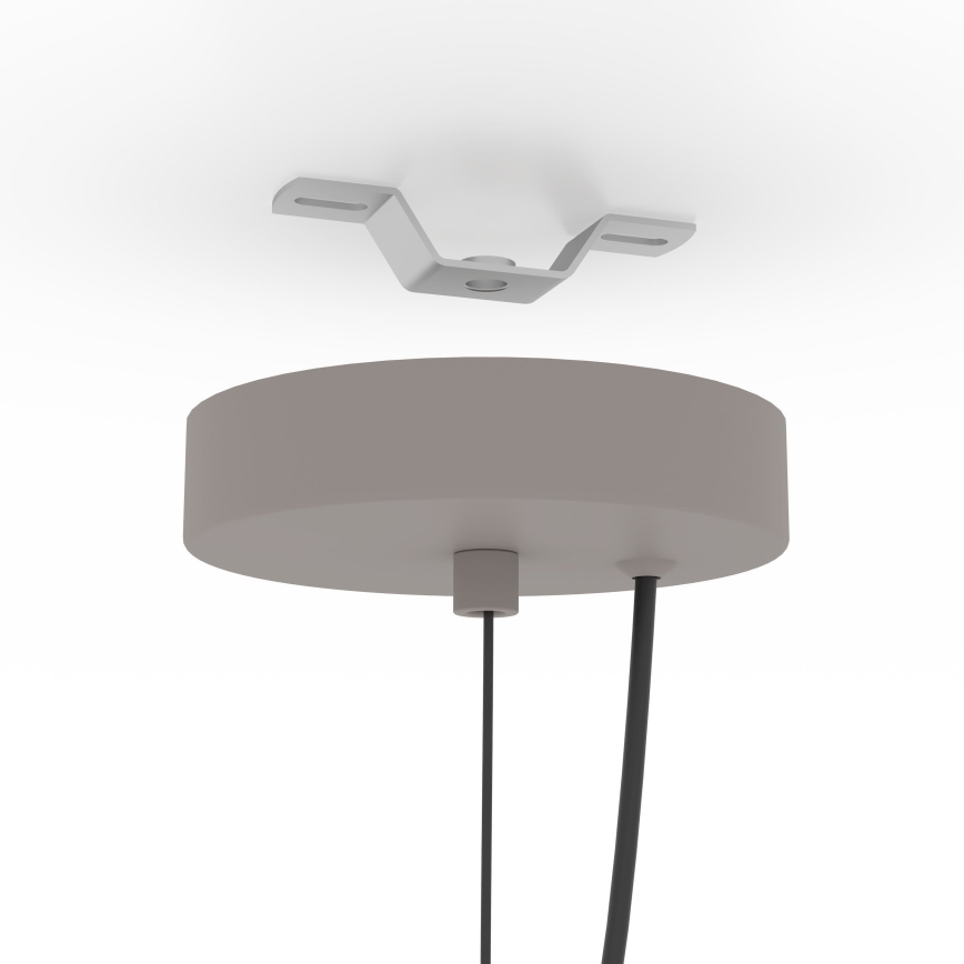 Eglo - Lampa wisząca na linkę 1xE27/40W/230V szara