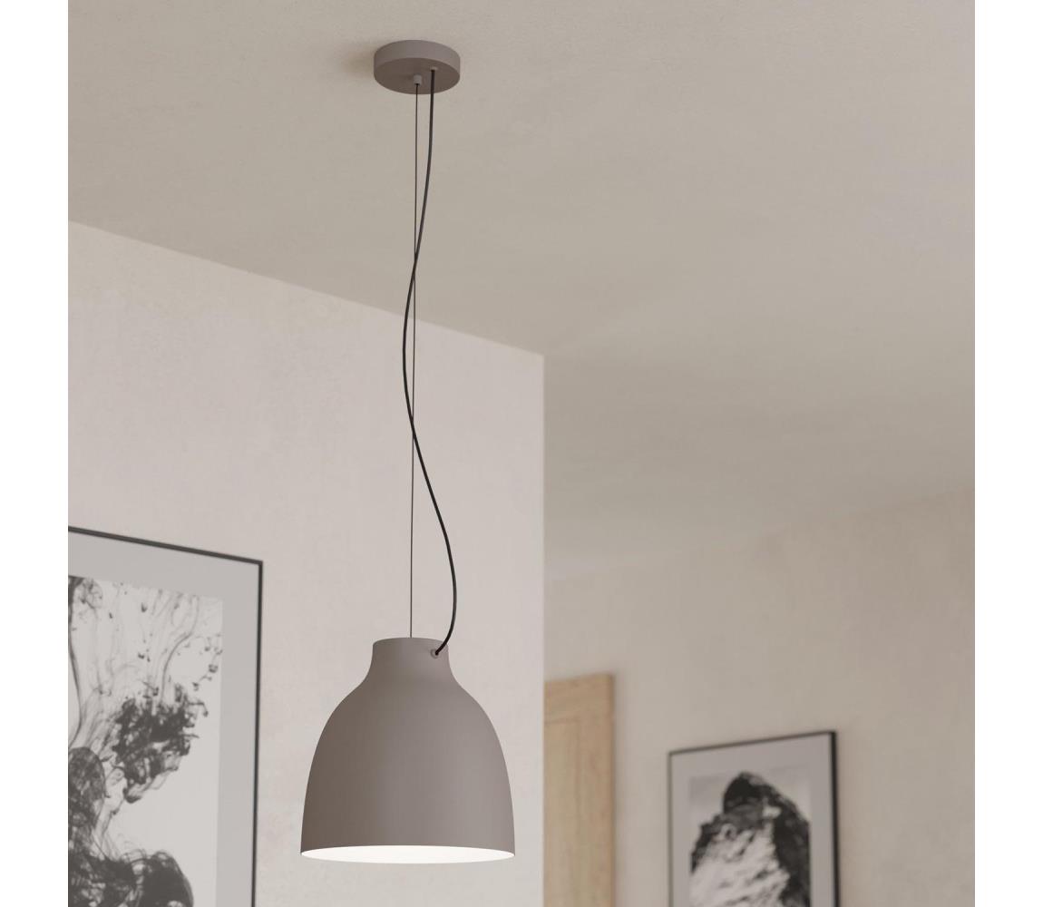 Eglo 900159 - Żyrandol na lince CAMASCA 1xE27/40W/230V szare