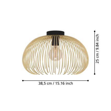 Eglo - Lampa sufitowa 1xE27/40W/230V